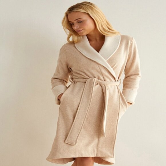UGGDuffield II Robe in Sand Large  NWT - Picture 1 of 6